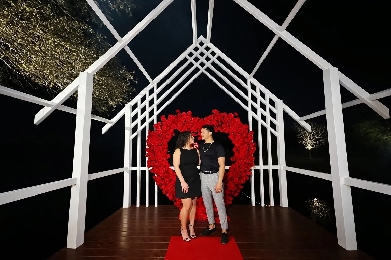 Cocktail hour space at 4T Ranch Venue